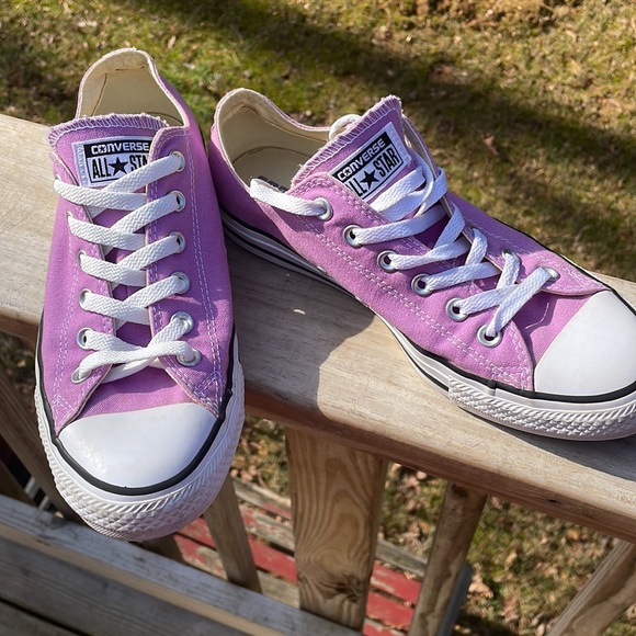 Converse Purple Low-Top Sneakers - Picture 6 of 11